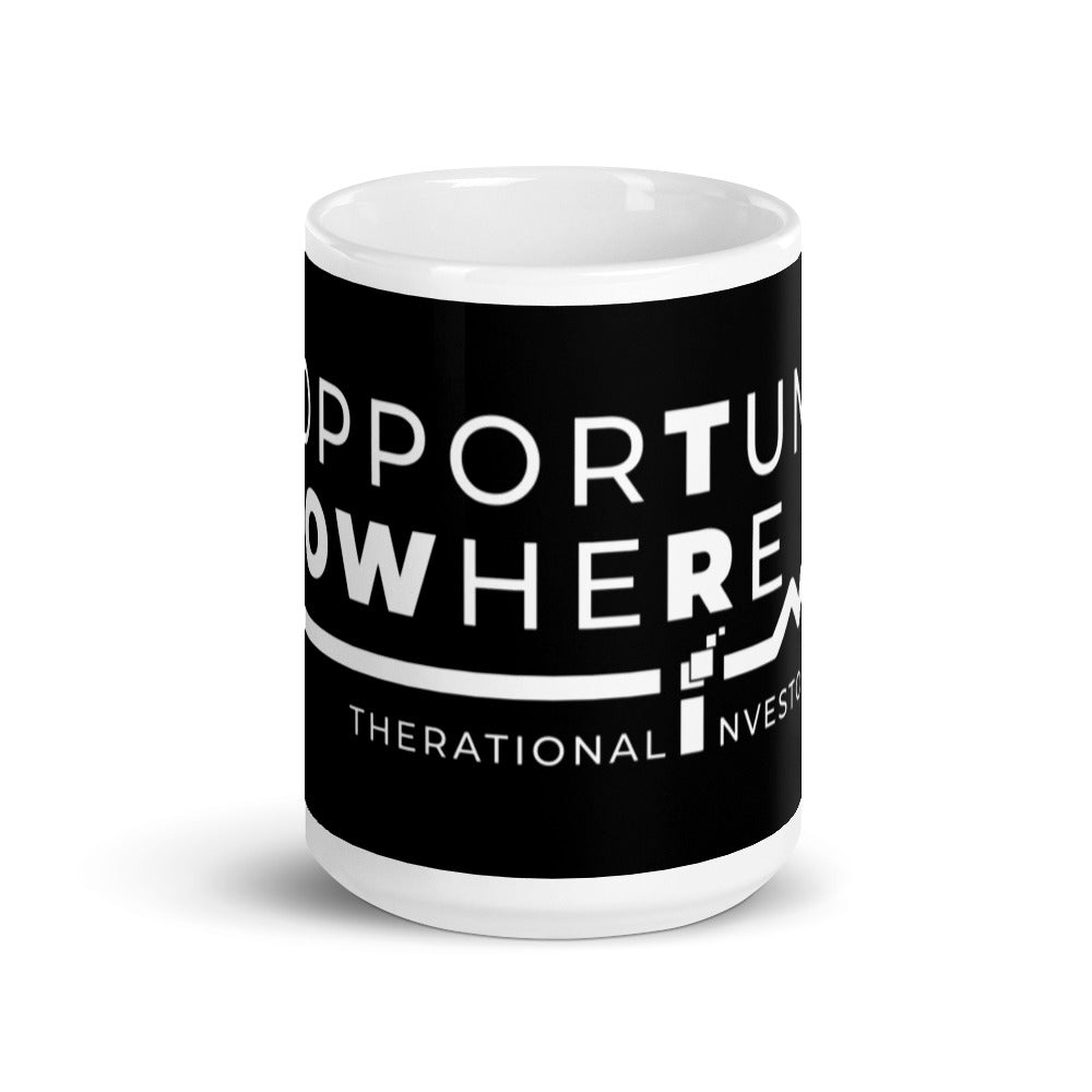 White glossy mug - The Rational Investor