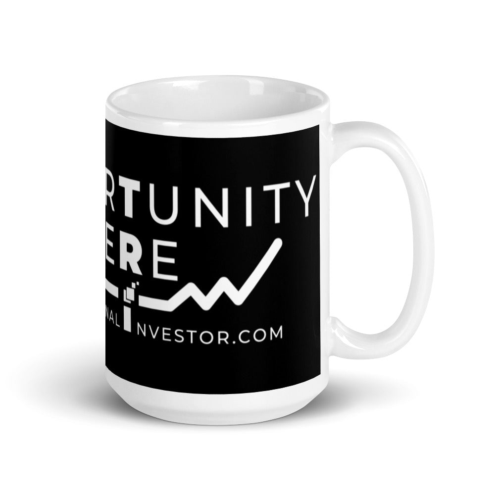 White glossy mug - The Rational Investor